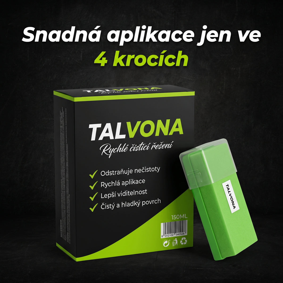 Snadná aplikace jen ve 4 krocích